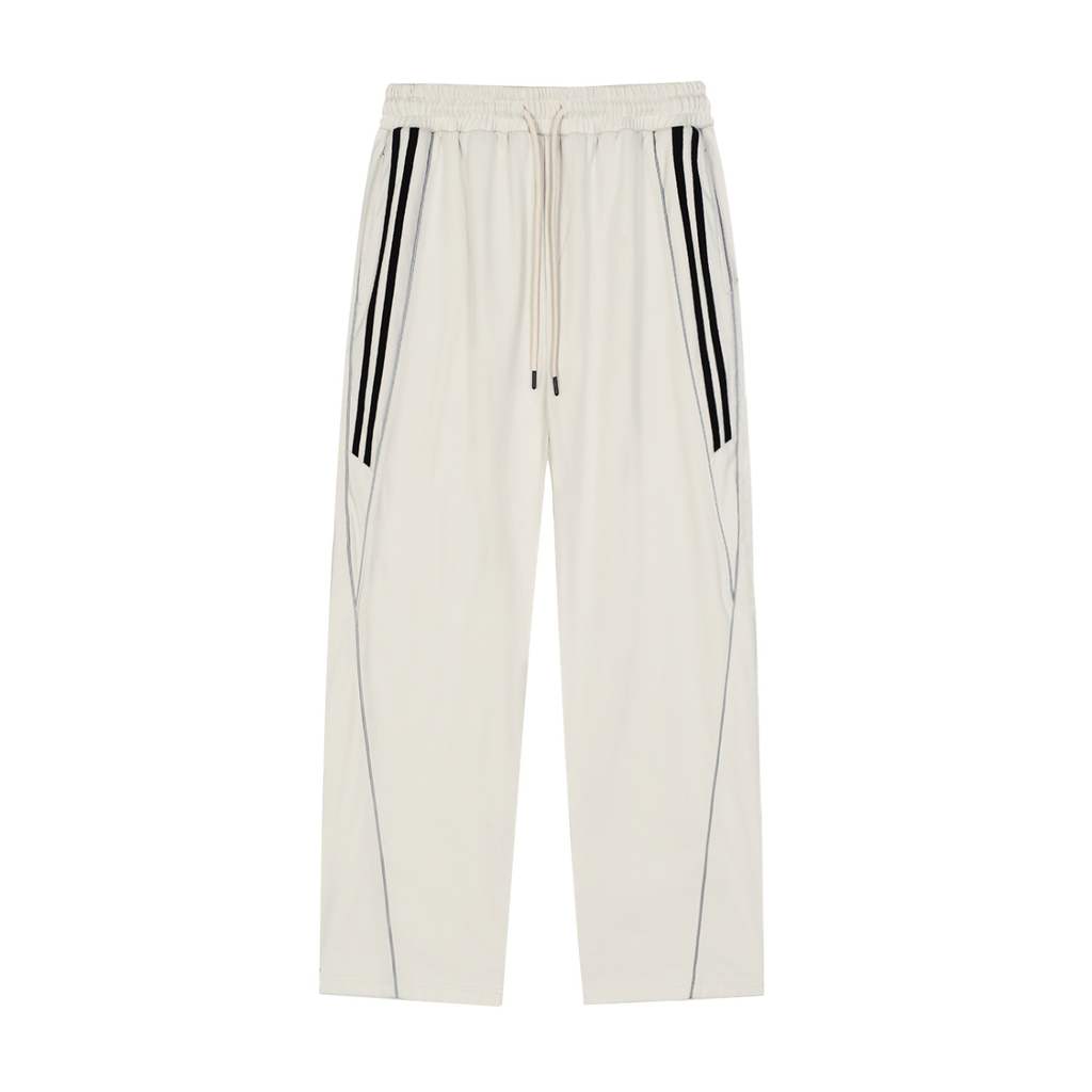 Brazil Reflection Striped Straight-Leg Sweats