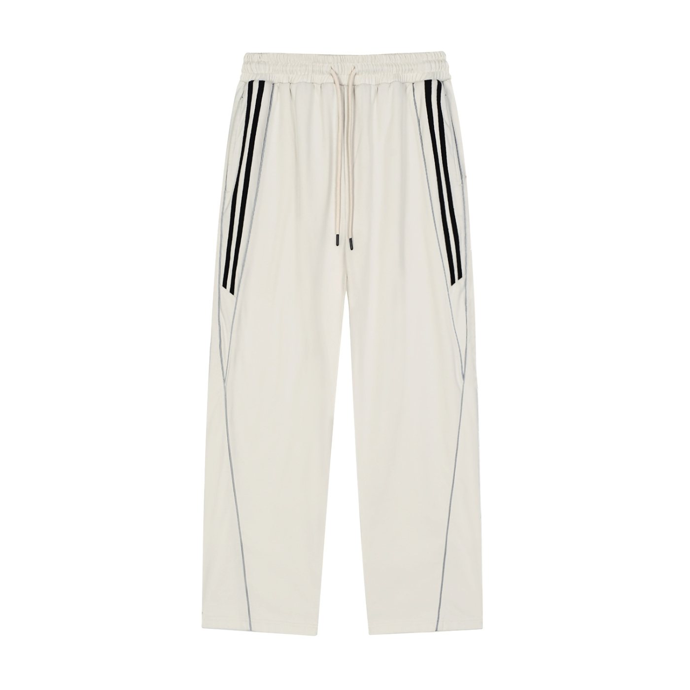Brazil Reflection Striped Straight-Leg Sweats